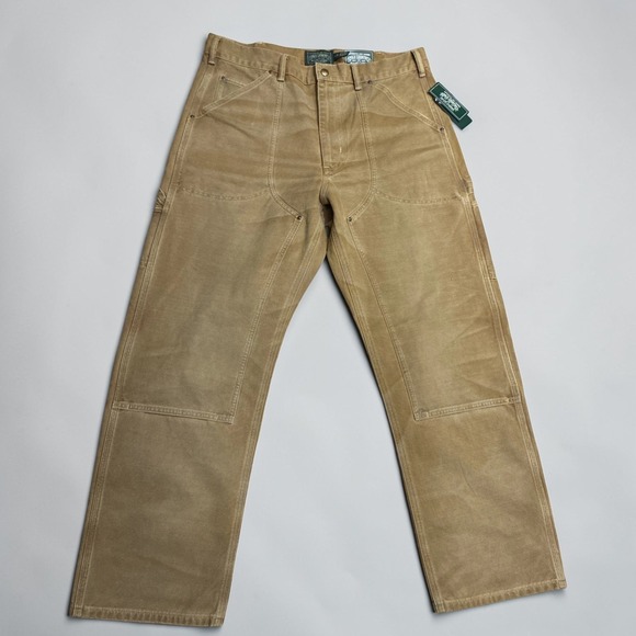 Polo Ralph Lauren Country Double Knee Carpenter Dungaree Pants Men's 34x30 NWT - Picture 2 of 7